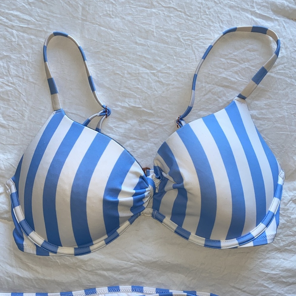 Striped Shade and Shore Bathing Suit Top